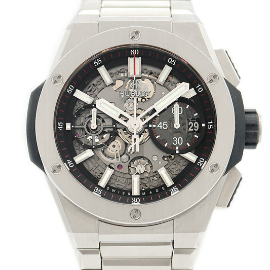 Internally inspected HUBLOT Big Bang Integrated Titanium Chronograph 451.NX.1170.NX Skeleton Ti Titanium Men's Automatic Winding Big Bang [6 Month Warranty] [Watch] [Used]