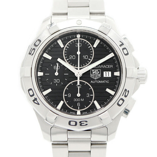 TAG Heuer Tag Heuer Aquaracer Chronograph CAP2110 BA0833 Date 300m Water Resistant Black SS Stainless Steel Men's Automatic Winding [6 Month Warranty] [Watch] [Used]