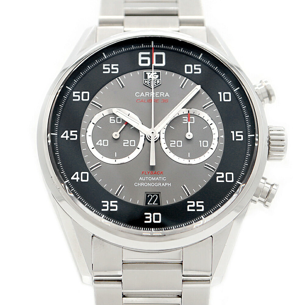 TAG Heuer TAG Heuer Carrera Caliber 36 Chronograph Flyback CAR2B10 BA0799 Date Back Skelton 100m Water Resistant Black Black Gray SS Stainless Steel Men's Automatic Winding [6 Month Warranty] [Watch] [Used]