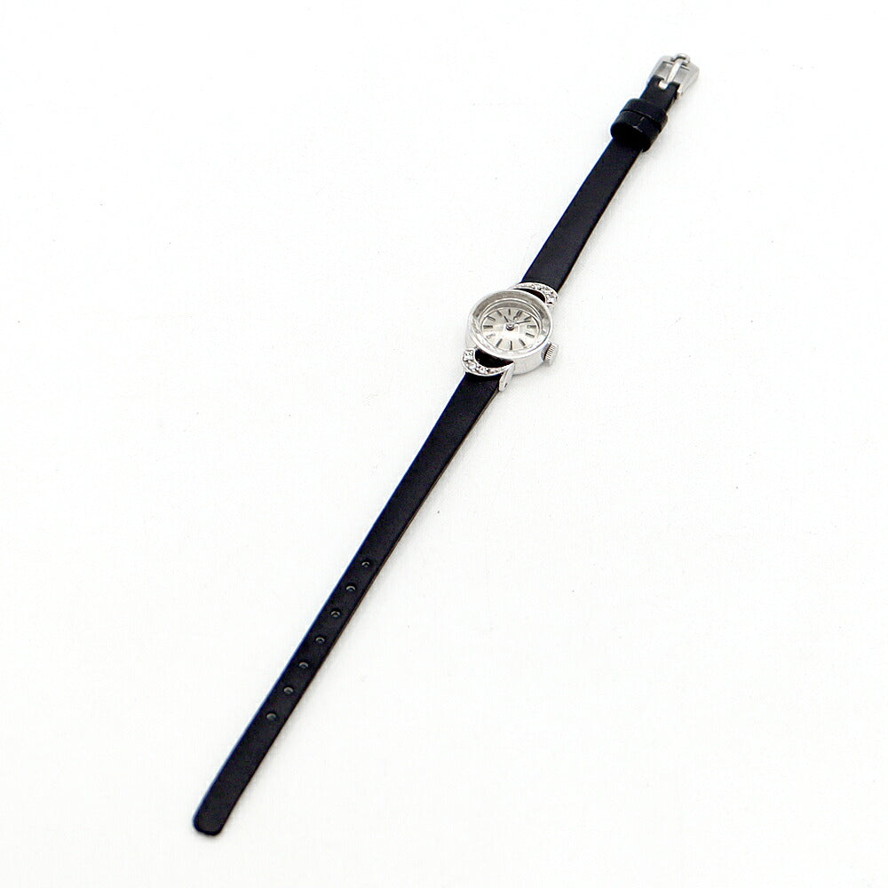OMEGA オメガ カットガラス 462.2243 Cal.484 17石 950Pt プラチナ SS ステンレス 純正尾錠 レディース 手巻き アンティーク ヴィンテージ【腕時計】【中古】