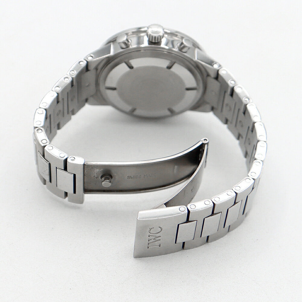 電池交換済 IWC インターナショナルウォッチカンパニー GST クロノグラフ IW372702 デイト 120m防水 スモールセコンド 黒 ブラック SS ステンレス メンズ クォーツ 【6ヶ月保証】【腕時計】【中古】