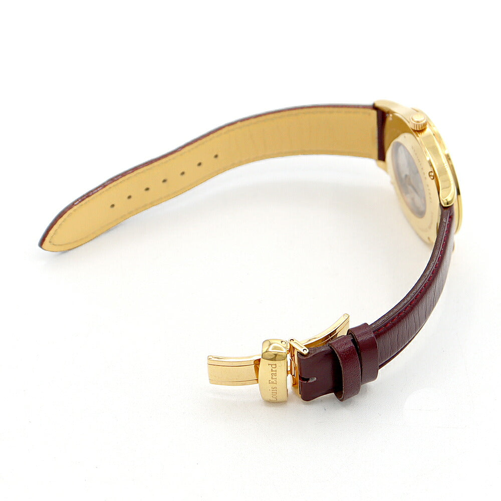 内部点検済 Louis Erard ルイエラール エクセレンス レギュレーター 裏スケ シルバー ゴールド SS ステンレス 純正尾錠 メンズ 手巻き【6ヶ月保証】【腕時計】【中古】