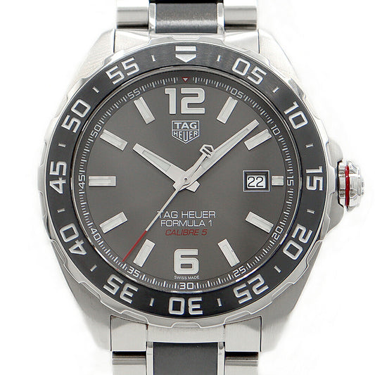 TAG Heuer Formula 1 Caliber 5 WAZ2011 BA0842 200m Water Resistant Date Gray SS Stainless Steel CE Ceramic Men's Automatic Winding Formula 1 [6 Month Warranty] [Watch] [Used]