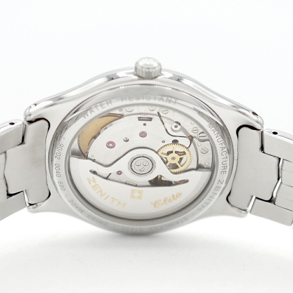 ZENITH ゼニス クラス エリート 90/02 0040 680 デイト スモールセコンド 青 ブルー SS ステンレス メンズ 自動巻き【6ヶ月保証】【腕時計】【中古】