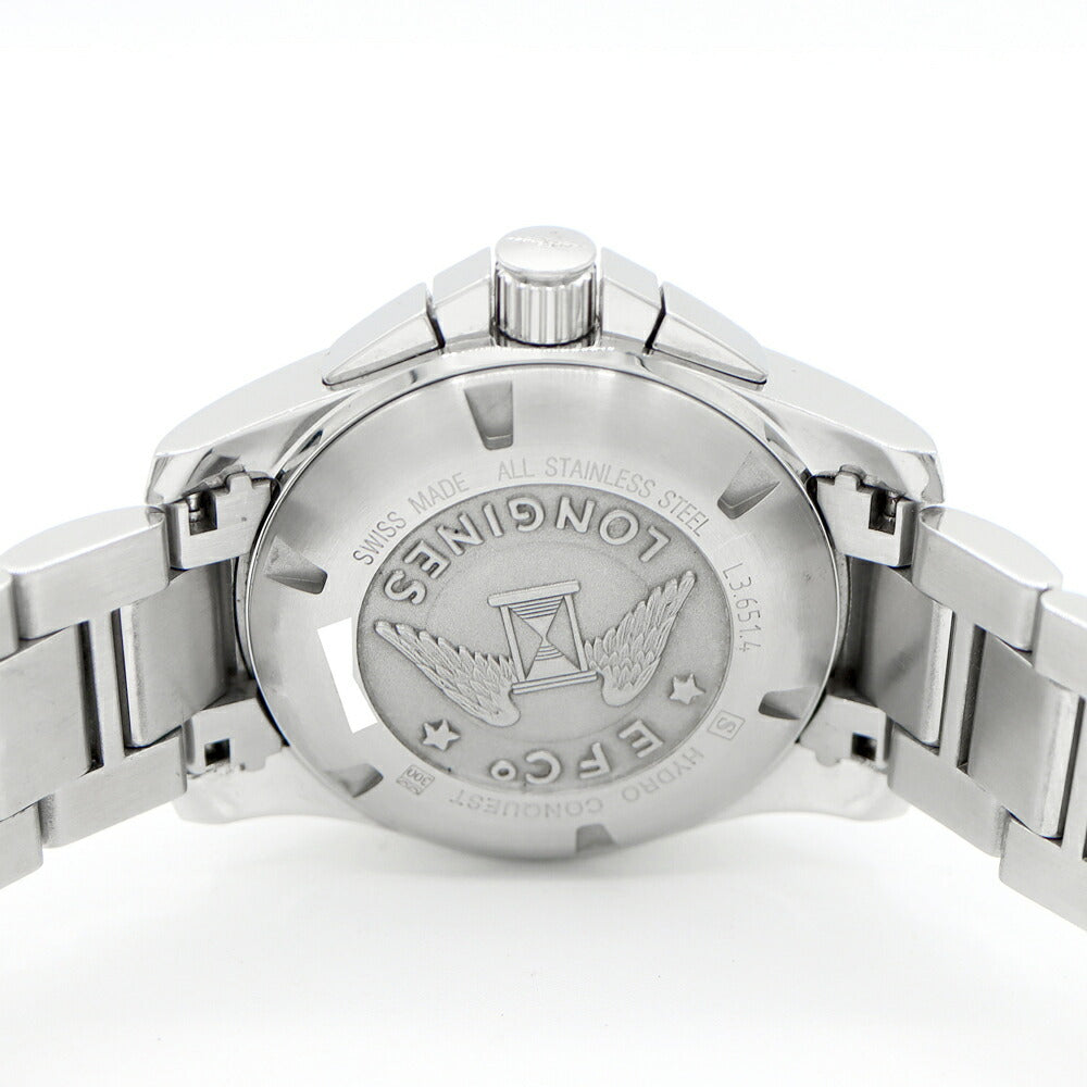 LONGINES ロンジン ハイドロコンクエスト クロノグラフ L3.651.4 デイト 300m防水 青 ブルー SS ステンレス メンズ 自動巻き 【6ヶ月保証】【腕時計】【中古】