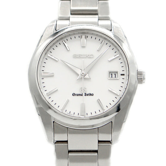 電池交換済 SEIKO セイコー グランドセイコー GS 9F62-0AB0 SBGX059 デイト 100m防水 ホワイト SS ステンレス メンズ クォーツ【6ヶ月保証】【腕時計】【中古】