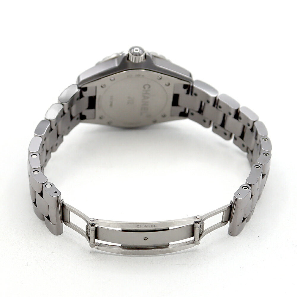 内部点検済 CHANEL シャネル J12 クロマティック 38mm H2979 デイト グレー チタンセラミック SS ステンレス メンズ 自動巻き 【6ヶ月保証】【腕時計】【中古】