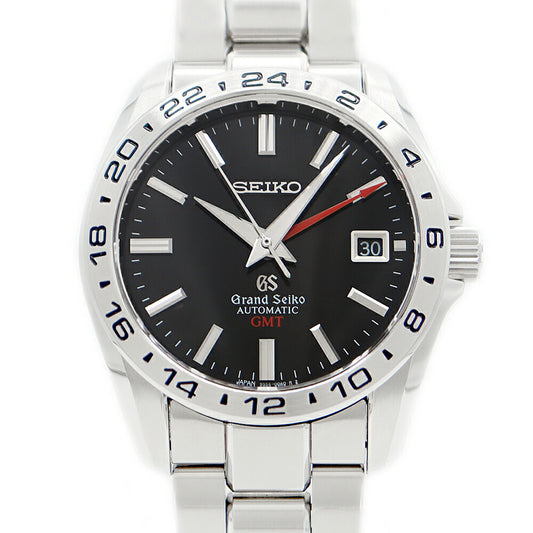 SEIKO Grand Seiko GS Mechanical GMT Master Shop Limited 9S56-00A0 SBGM001 100m Water Resistant Date Black SS Stainless Steel Men's Automatic Winding [6 Month Warranty] [Watch] [Used]