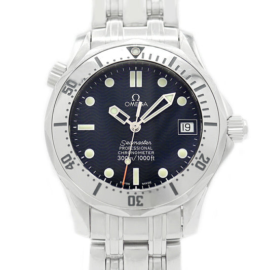 Internally inspected OMEGA Seamaster Professional 300 2552.80 Date 300m Water Resistant Navy Navy SS Stainless Steel Men's Automatic Winding [6 Month Warranty] [Watch] [Used]