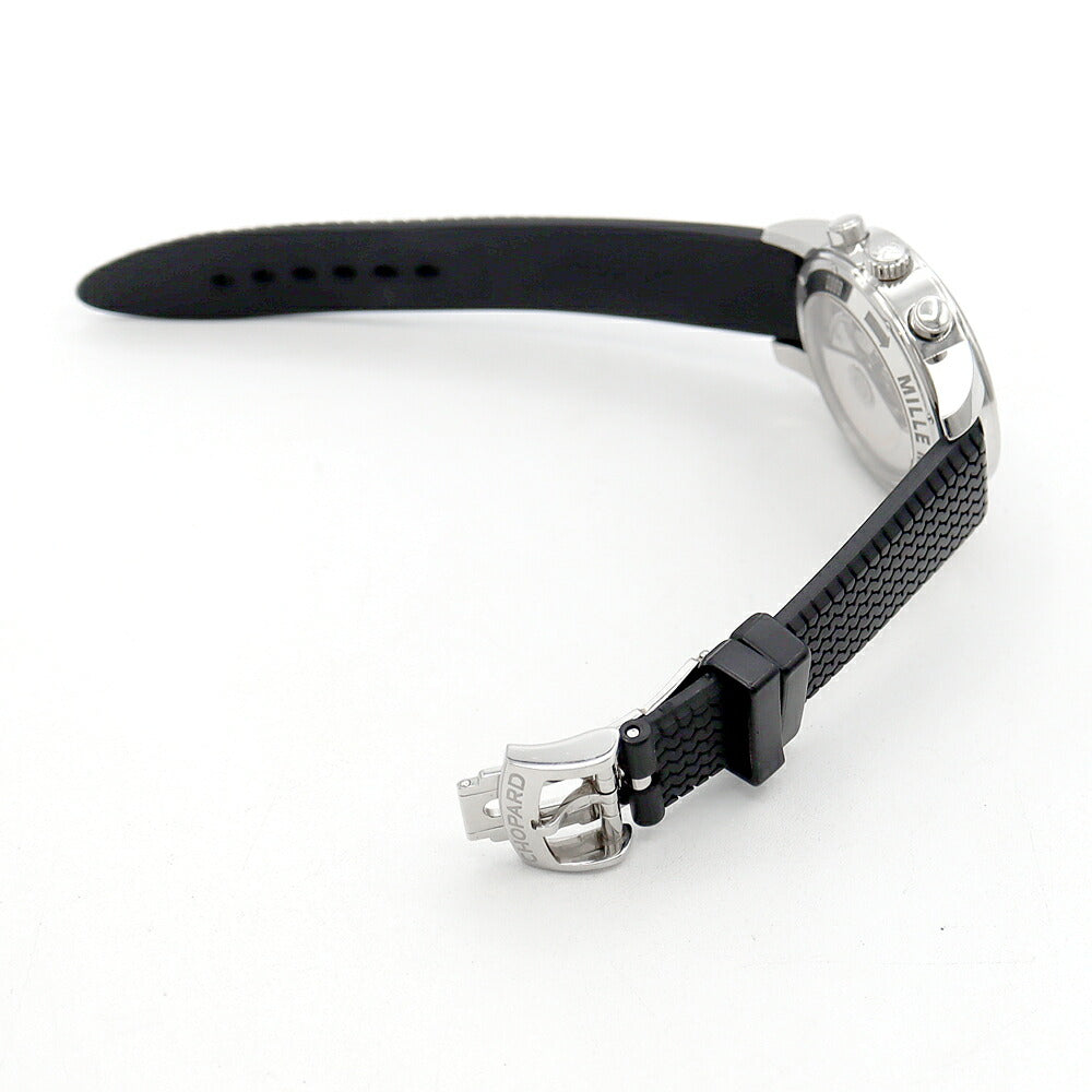 内部点検済 Chopard ショパール ミッレミリア GMT クロノグラフ 16/8992 3022 50m防水 デイト グレー SS ステンレス 純正ラバーベルト 純正尾錠 メンズ 自動巻き【6ヶ月保証】【腕時計】【中古】