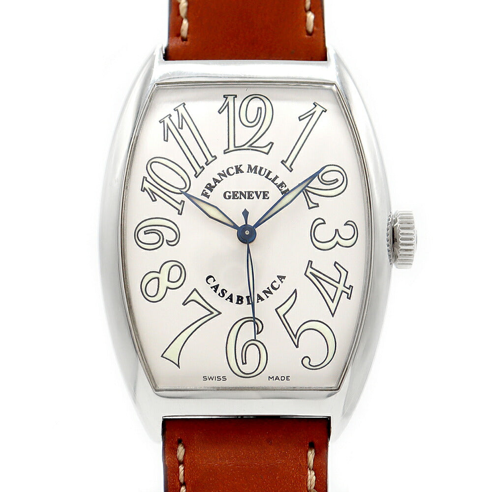 FRANCK MULLER Casablanca 6850MC White SS Stainless Steel Genuine Belt Genuine Buckle Men's Automatic Winding [6 Month Warranty] [Used] [Watch]
