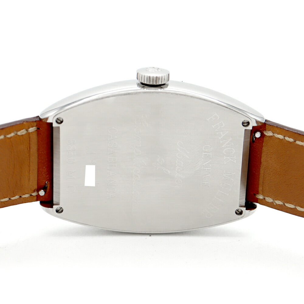 FRANCK MULLER Casablanca 6850MC White SS Stainless Steel Genuine Belt Genuine Buckle Men's Automatic Winding [6 Month Warranty] [Used] [Watch]