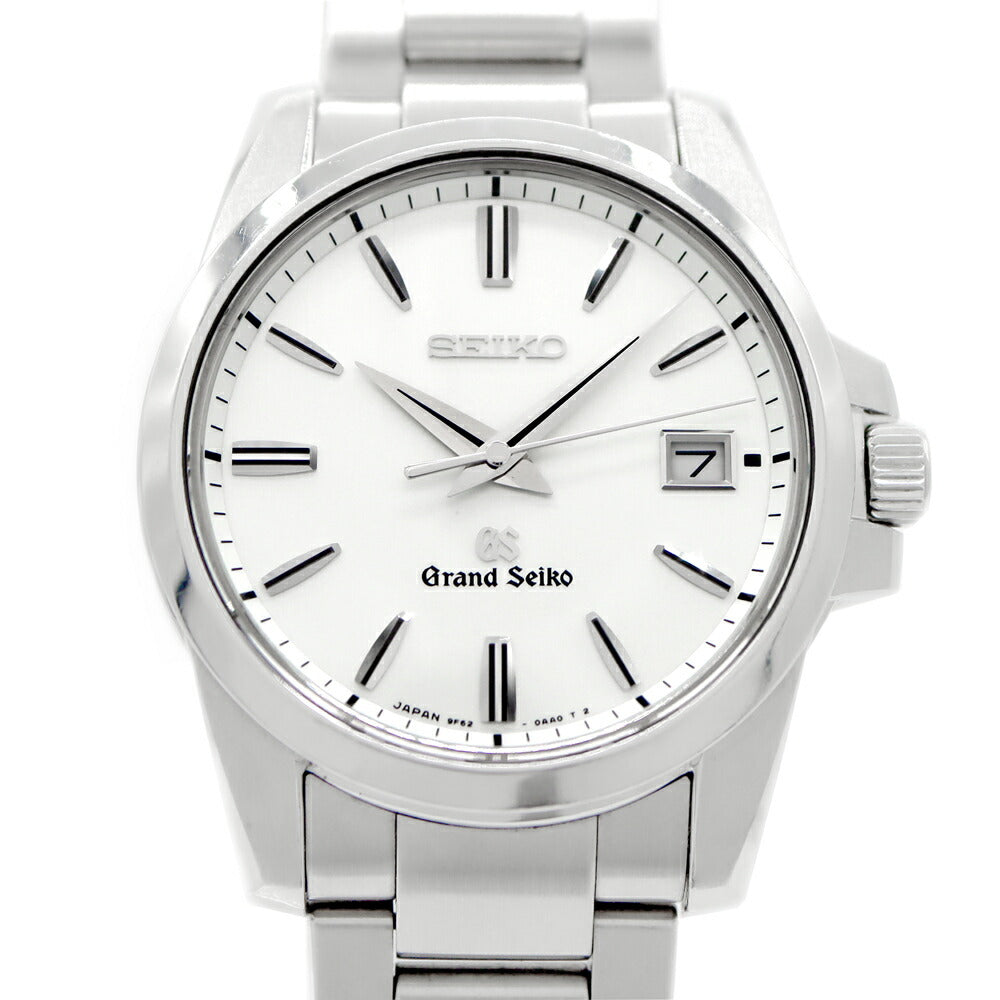 Battery replaced SEIKO Grand Seiko GS 9F62-0AA1 SBGX053 100m Water Resistant Date Silver SS Stainless Steel Men's Quartz [6 Month Warranty] [Watch] [Used]