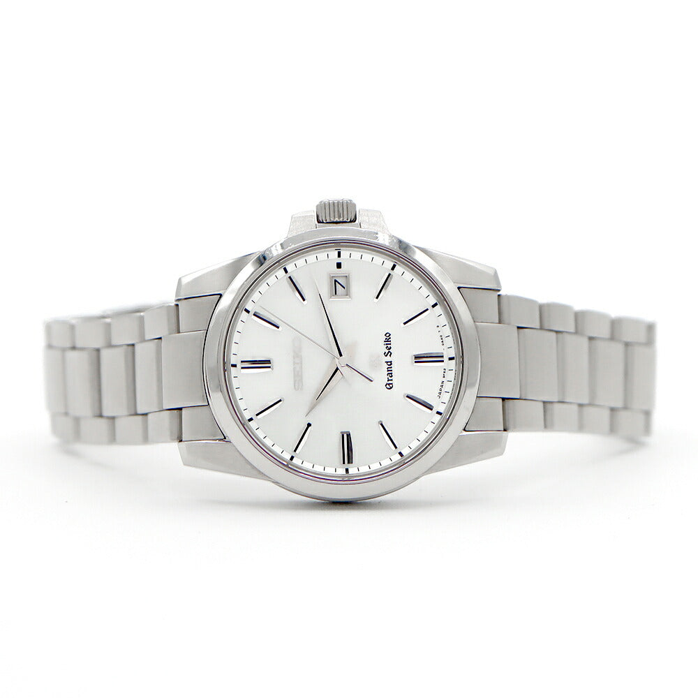 Battery replaced SEIKO Grand Seiko GS 9F62-0AA1 SBGX053 100m Water Resistant Date Silver SS Stainless Steel Men's Quartz [6 Month Warranty] [Watch] [Used]