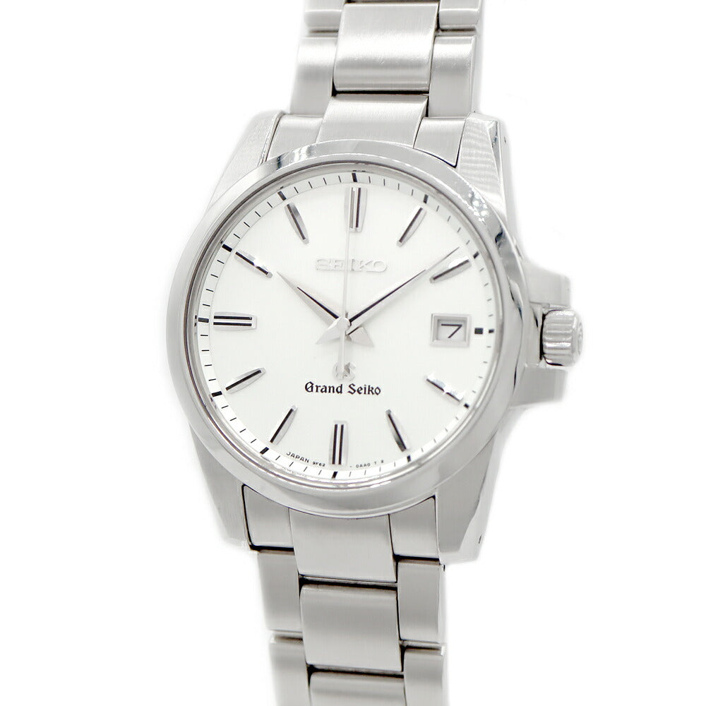 Battery replaced SEIKO Grand Seiko GS 9F62-0AA1 SBGX053 100m Water Resistant Date Silver SS Stainless Steel Men's Quartz [6 Month Warranty] [Watch] [Used]