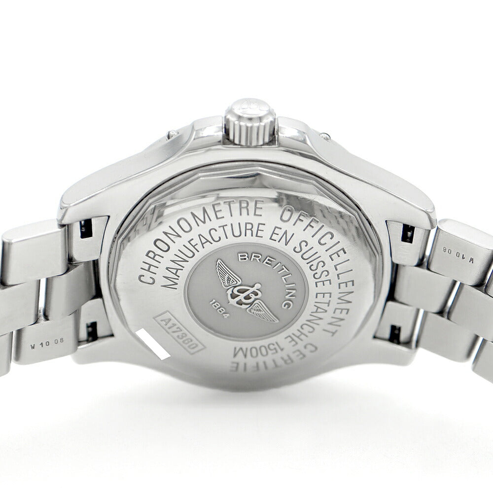 BREITLING ブライトリング スーパーオーシャン A17360 デイト 1500m防水 青 ブルー SS ステンレス メンズ 自動巻き【6ヶ月保証】【腕時計】【中古】