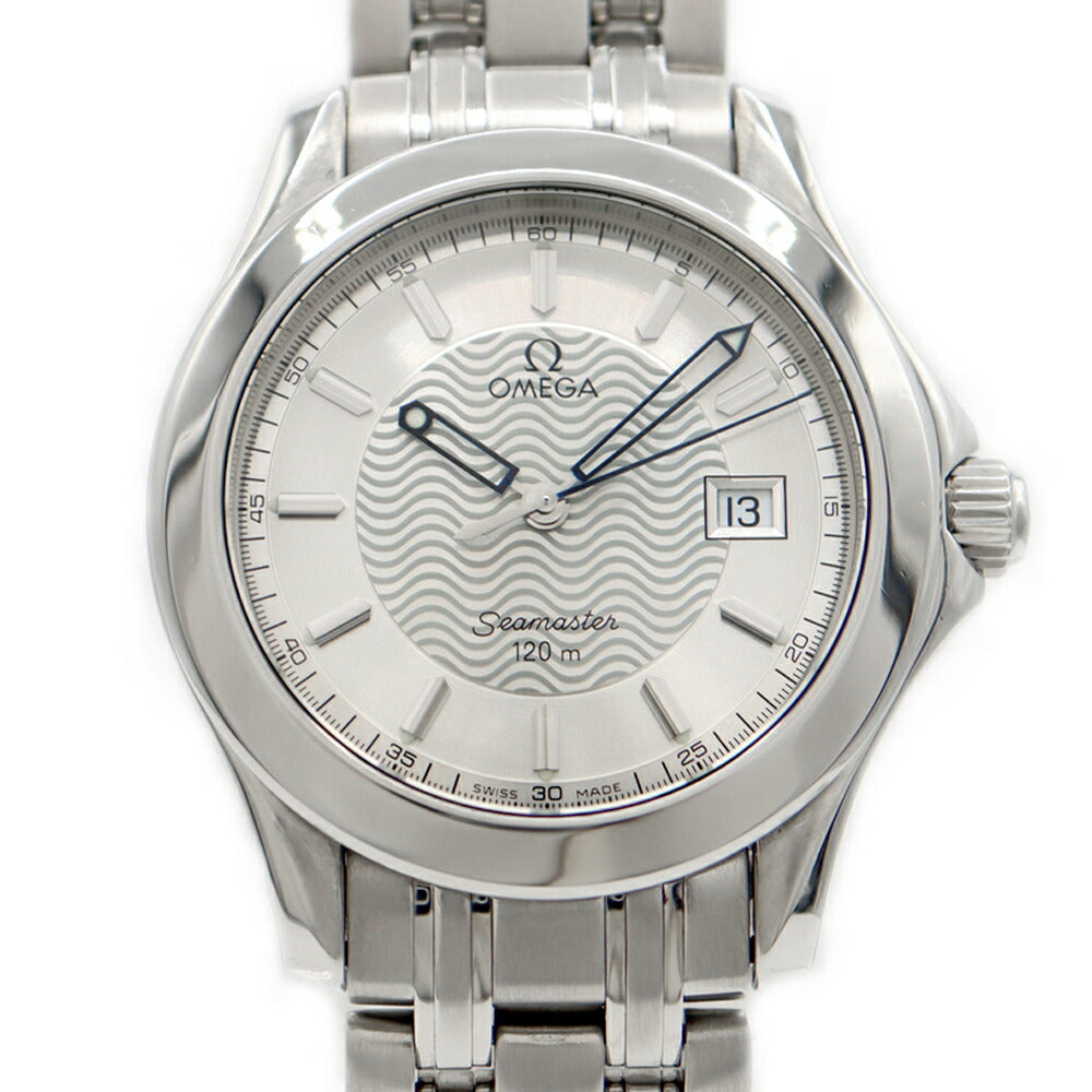 電池交換済 OMEGA オメガ シーマスター 120 2511.31 120m防水 デイト シルバー SS ステンレス メンズ クォーツ【6ヶ月保証】【腕時計】【中古】