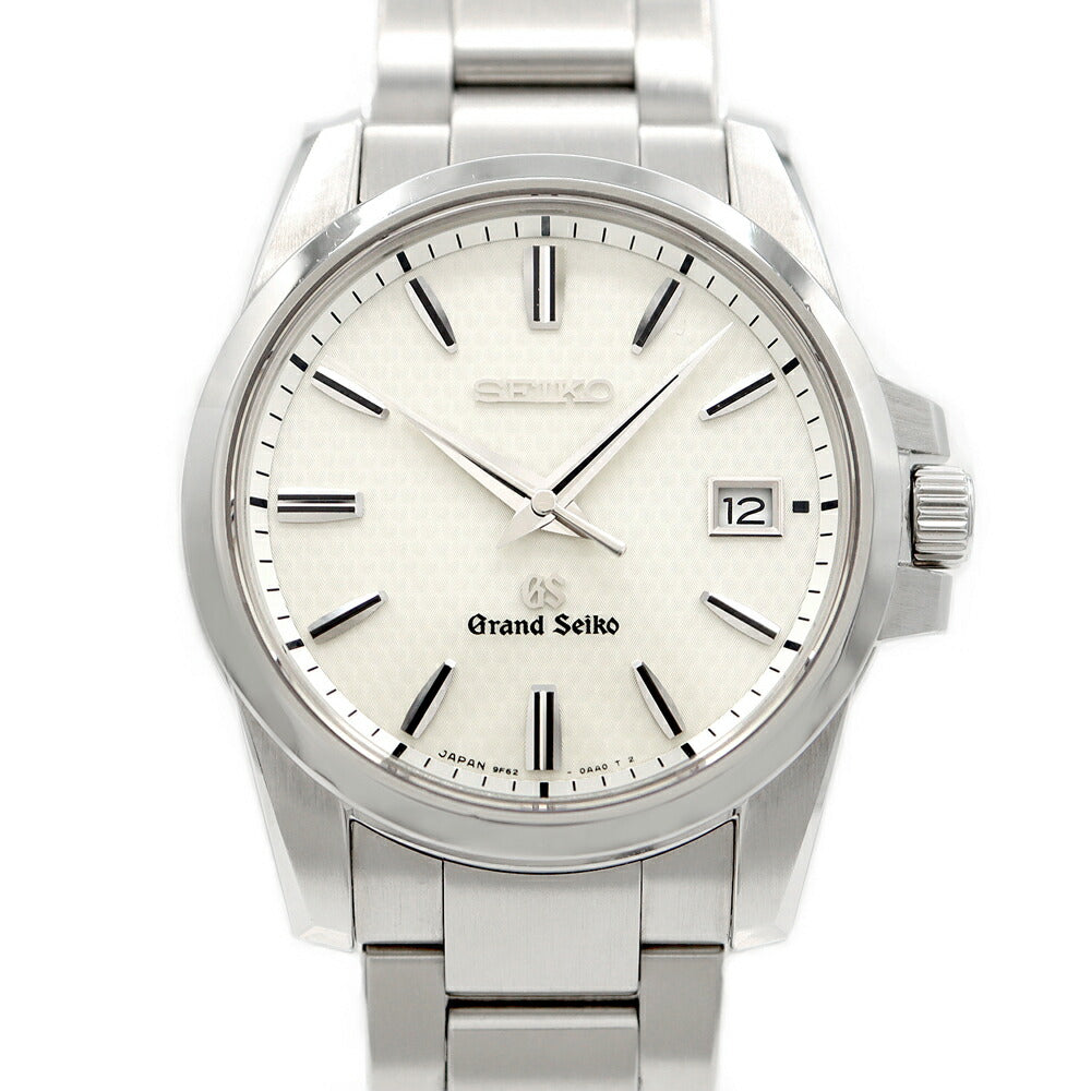 Battery replaced SEIKO Grand Seiko GS 9F62-0AA1 SBGX053 Date White SS Stainless Steel Men's Quartz [6 Month Warranty] [Watch] [Used]