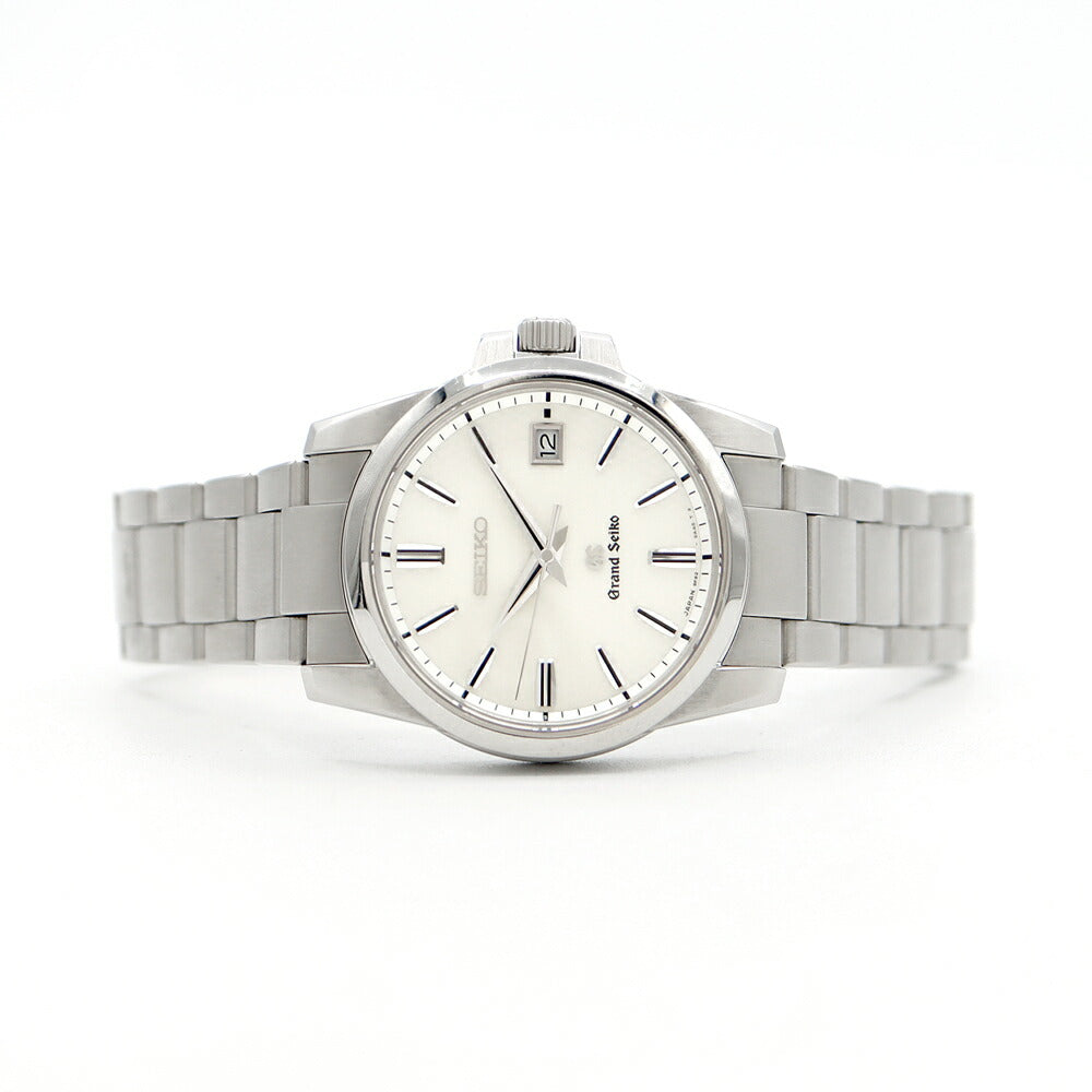 Battery replaced SEIKO Grand Seiko GS 9F62-0AA1 SBGX053 Date White SS Stainless Steel Men's Quartz [6 Month Warranty] [Watch] [Used]