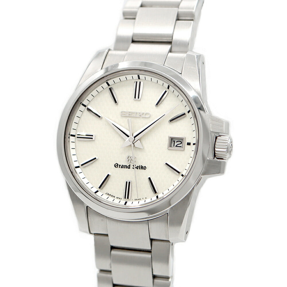 Battery replaced SEIKO Grand Seiko GS 9F62-0AA1 SBGX053 Date White SS Stainless Steel Men's Quartz [6 Month Warranty] [Watch] [Used]
