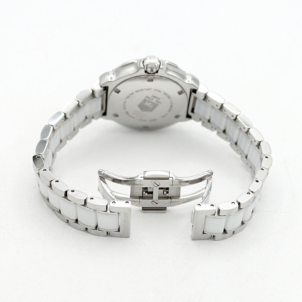 電池交換済 TAG Heuer タグホイヤー フォーミュラ1 WAH1211 BA0861 デイト 200m防水 白 ホワイト SS ステンレス CE セラミック レディース クォーツ【6ヶ月保証】【腕時計】【中古】
