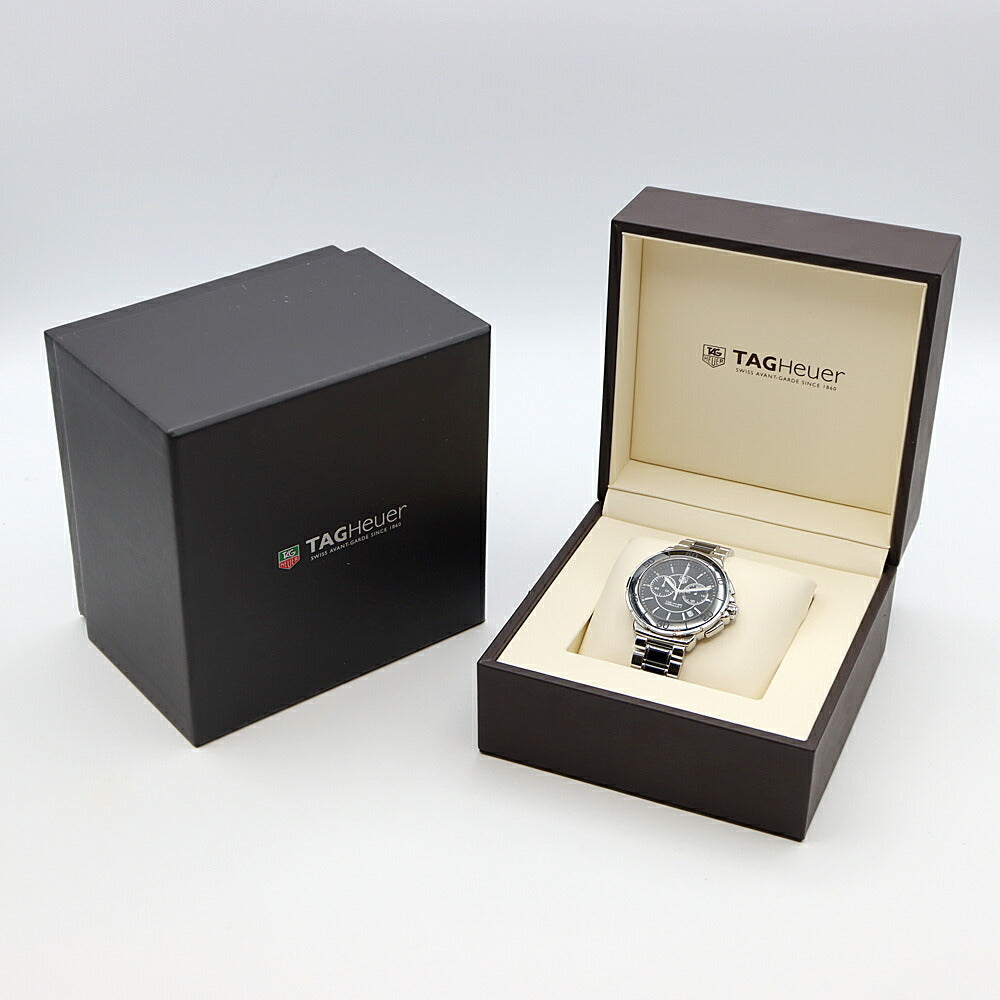 電池交換済 TAG Heuer タグホイヤー フォーミュラ1 クロノグラフ CAH1210 200m防水 デイト 黒 ブラック SS ステンレス CE セラミック メンズ クォーツ フォーミュラー1【6ヶ月保証】【腕時計】【中古】