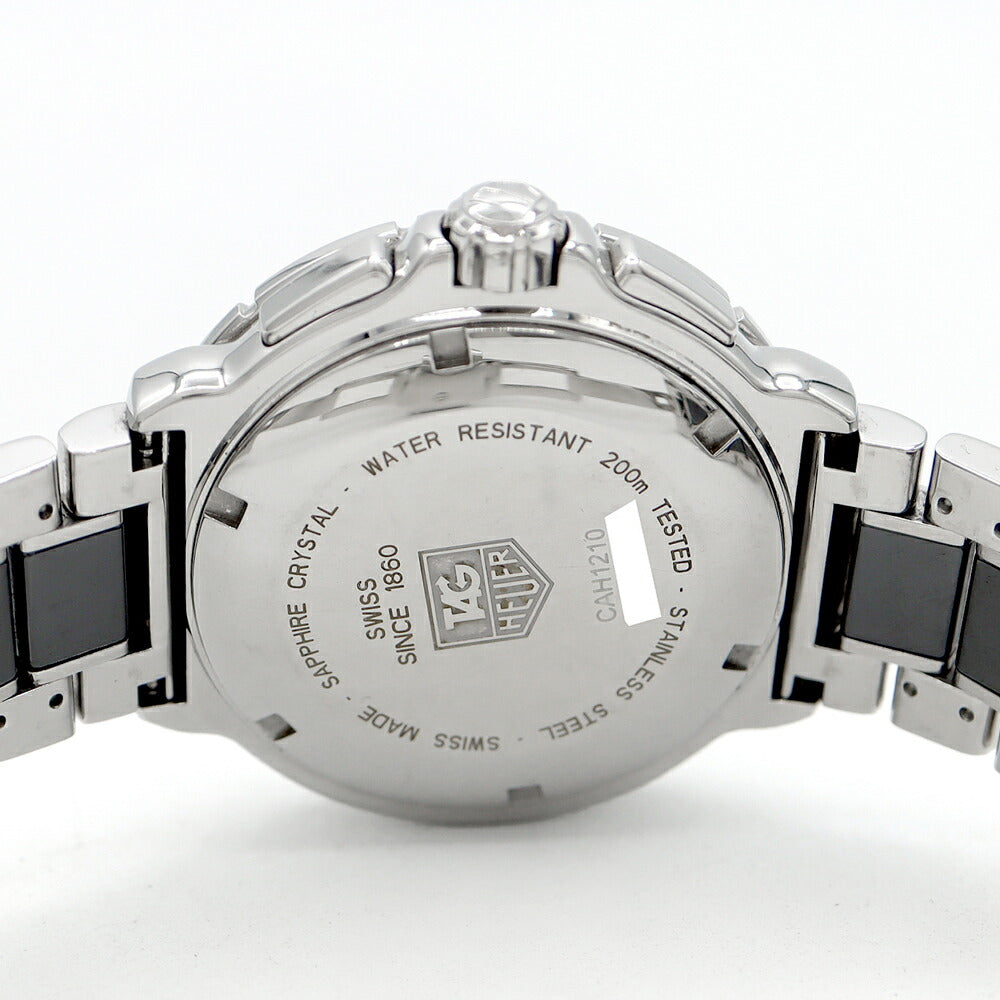 電池交換済 TAG Heuer タグホイヤー フォーミュラ1 クロノグラフ CAH1210 200m防水 デイト 黒 ブラック SS ステンレス CE セラミック メンズ クォーツ フォーミュラー1【6ヶ月保証】【腕時計】【中古】