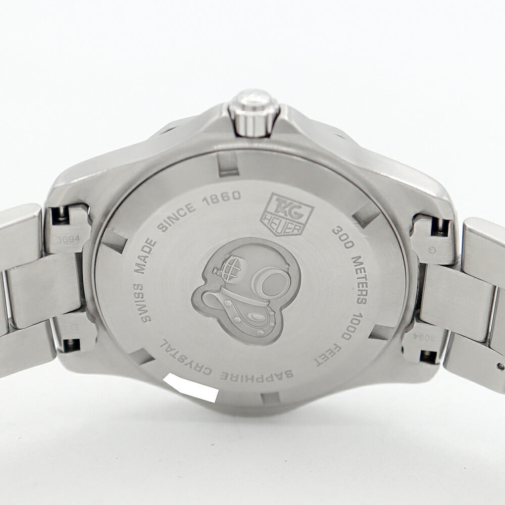 電池交換済 TAG Heuer タグホイヤー アクアレーサー WAF1112 デイト 300m防水 シルバー SS ステンレス メンズ クォーツ【6ヶ月保証】【腕時計】【中古】