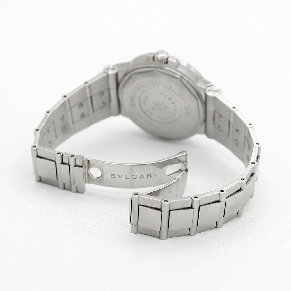 BVLGARI ブルガリ ディアゴノ スポーツ LCV38S デイト 白 ホワイト SS ステンレス メンズ 自動巻き【6ヶ月保証】【腕時計】【中古】