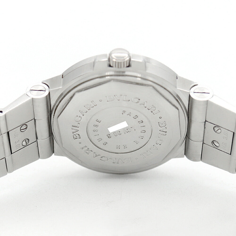 BVLGARI ブルガリ ディアゴノ スポーツ LCV38S デイト 白 ホワイト SS ステンレス メンズ 自動巻き【6ヶ月保証】【腕時計】【中古】