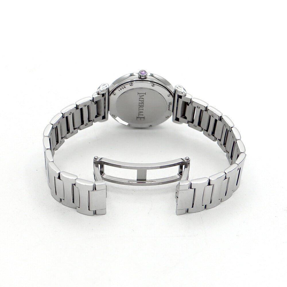 電池交換済 Chopard ショパール インペリアーレ 388541-3002 8541 デイト シルバー SS ステンレス レディース クォーツ【6ヶ月保証】【腕時計】【中古】