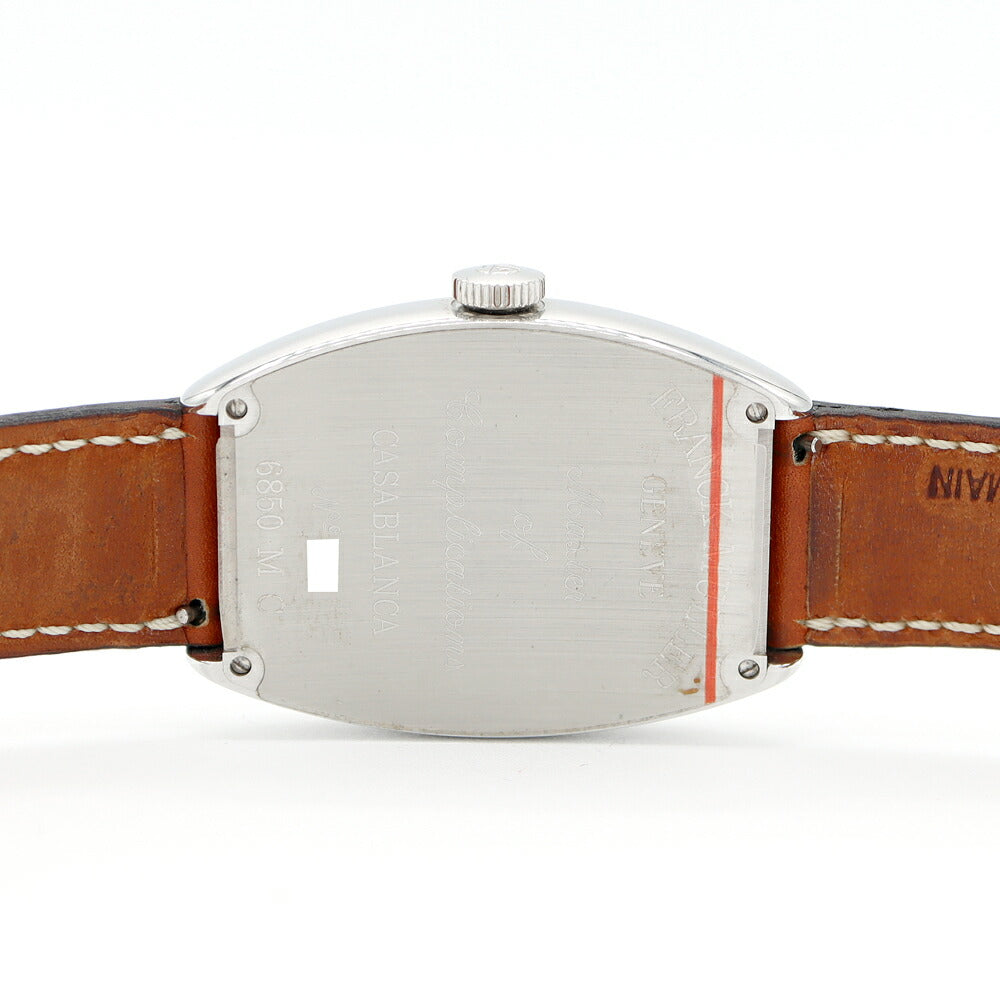 FRANCK MULLER Casablanca 6850MC White SS Stainless Steel Genuine Belt Genuine Buckle Men's Automatic Winding [6 Month Warranty] [Used] [Watch]