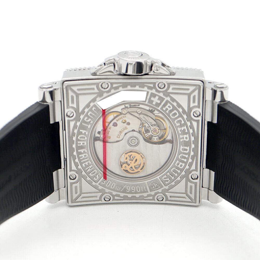 ROGER DUBUIS ロジェデュブイ アクアマーレ 世界888本限定 G41 57 9 3.53 300m防水 裏スケ シルバー SS ステンレス 純正ベルト 純正尾錠 メンズ 自動巻き【6ヶ月保証】【腕時計】【中古】