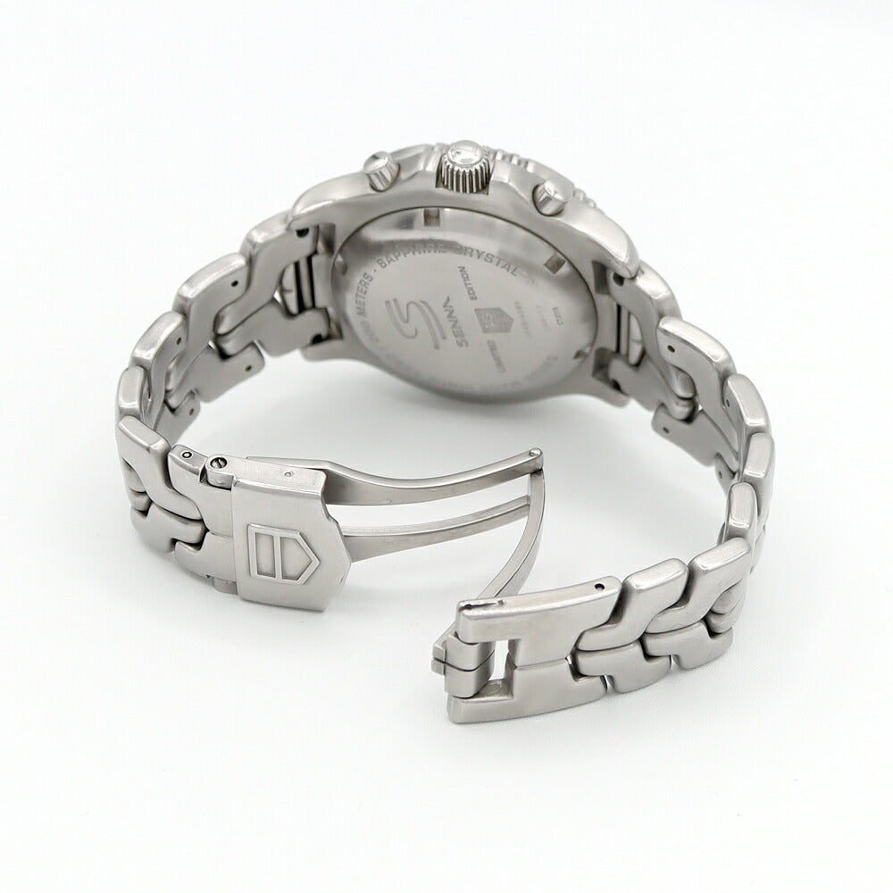 TAG Heuer タグホイヤー リンク クロノグラフ アイルトン セナ CT2115 BA0550 デイト 200m防水 黒 ブラック SS ステンレス メンズ 自動巻き【6ヶ月保証】【腕時計】【中古】