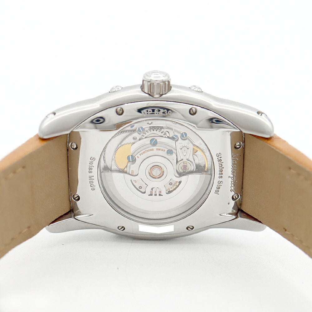内部点検済 MAURICE LACROIX モーリスラクロア マスターピース ムーンフェイズ トノー MP6439 トリプルカレンダー 裏スケ シルバー SS ステンレス 純正バックル メンズ 自動巻き【6ヶ月保証】【腕時計】【中古】