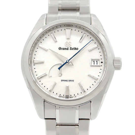 SEIKO Grand Seiko GS Heritage Collection Snow White Spring Drive Master Shop Limited 9R65-0AE0 SBGA211 Date 100m Water Resistant Back Skew Power Reserve White Ti Titanium Men's Automatic Winding [6 Month Warranty] [Watch] [Used]