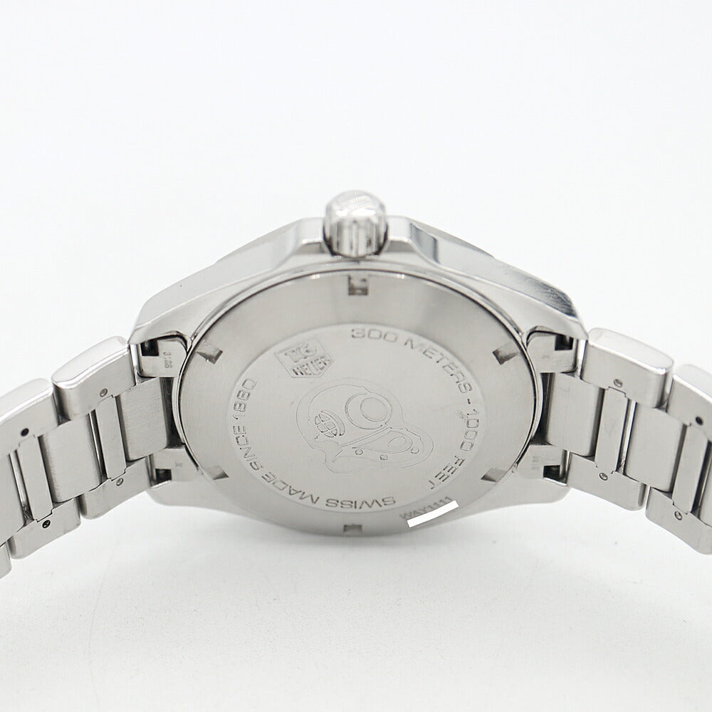 電池交換済 TAG Heuer タグホイヤー アクアレーサー WAY1111 デイト 300m防水 シルバー SS ステンレス メンズ クォーツ【6ヶ月保証】【腕時計】【中古】