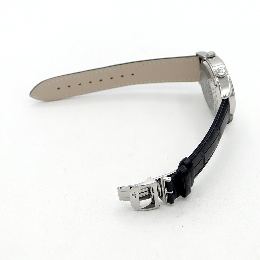 JAEGER LECOULTRE ジャガールクルト マスターメモボックス Q1418430 174.8.96 50m防水 デイト シルバー SS ステンレス 純正ベルト 純正尾錠 メンズ 自動巻き【6ヶ月保証】【腕時計】【中古】