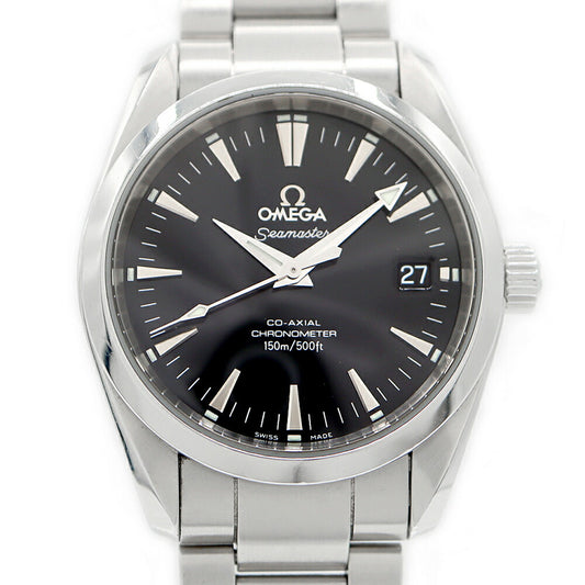 Internally inspected OMEGA Seamaster Aqua Terra Co-Axial 2504.50 Date 150m Water Resistant Back Sketch Black SS Stainless Steel Men's Automatic Winding [6 Month Warranty] [Watch] [Used]