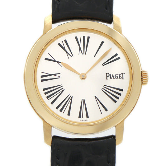 Battery replaced PIAGET Altiplano 50920 Silver K18YG Yellow Gold Genuine Belt Genuine Buckle Solid Gold Men's Quartz [6 Month Warranty] [Watch] [Used]