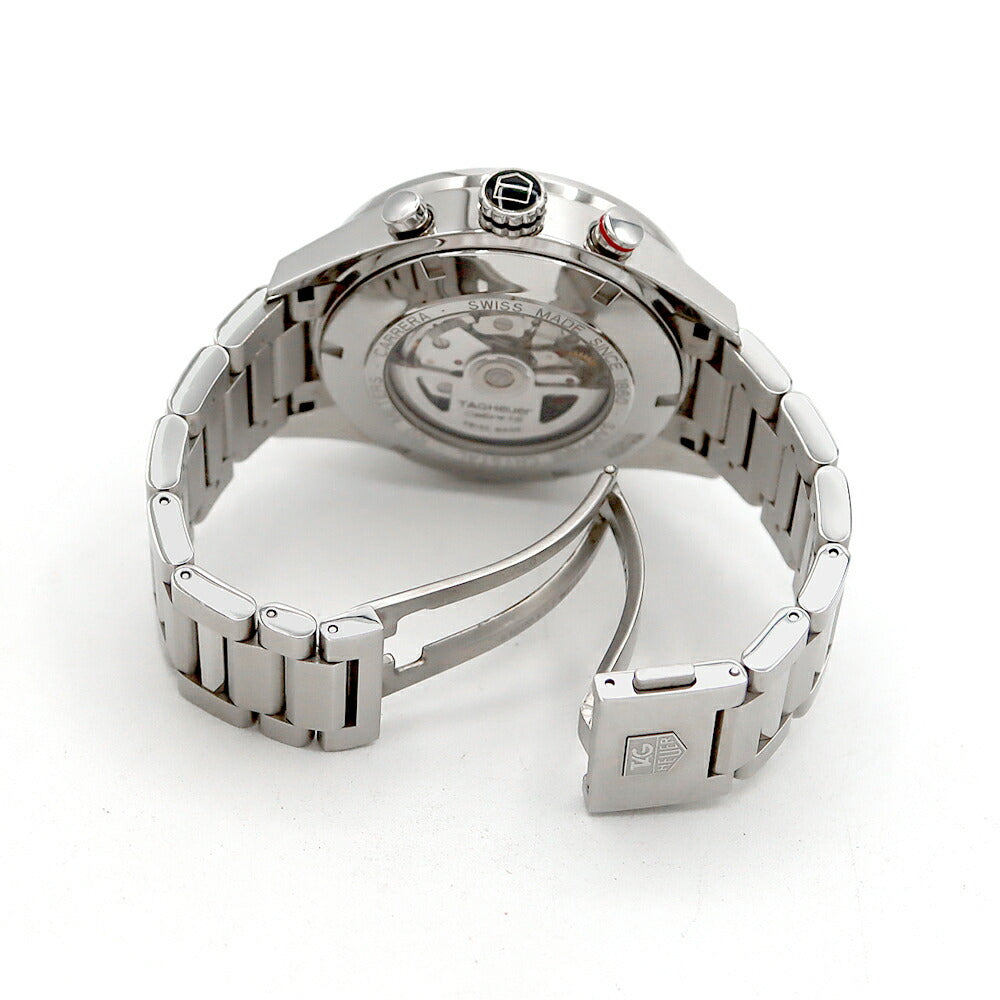 内部点検済 TAG Heuer タグホイヤー カレラ キャリバー16 クロノグラフ CV2A1S デイデイト 100m防水 裏スケ 茶 ブラウン SS ステンレス メンズ 自動巻き【6ヶ月保証】【腕時計】【中古】