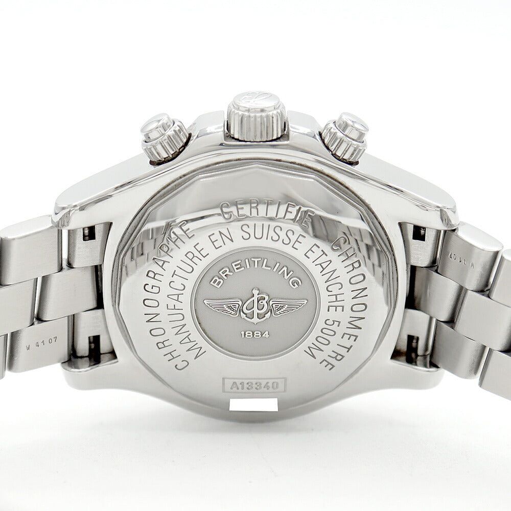BREITLING ブライトリング スーパーオーシャン クロノグラフ A13340 デイデイト 500m防水 青 ブルー SS ステンレス メンズ 自動巻き【6ヶ月保証】【腕時計】【中古】