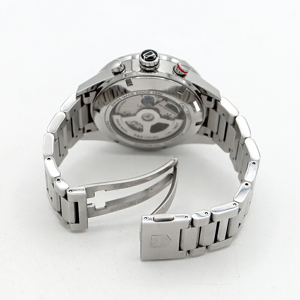 TAG Heuer タグホイヤー カレラ キャリバー1887 クロノグラフ CAR2A11 BA0799 デイト 100m防水 裏スケ グレー SS ステンレス CE セラミック メンズ 自動巻き【6ヶ月保証】【腕時計】【中古】