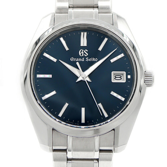 電池交換済 SEIKO セイコー グランドセイコー GS ヘリテージコレクション 9F82-0AA0 100m防水 デイト 青 ブルー SS ステンレス メンズ クォーツ【6ヶ月保証】【腕時計】【中古】
