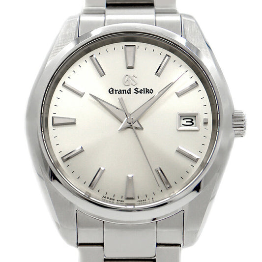 Battery replaced SEIKO GS Grand Seiko Heritage Collection 9F85-0AC0 Date 100m Water Resistant Silver SS Stainless Steel Men's Quartz [6 Month Warranty] [Watch] [Used]