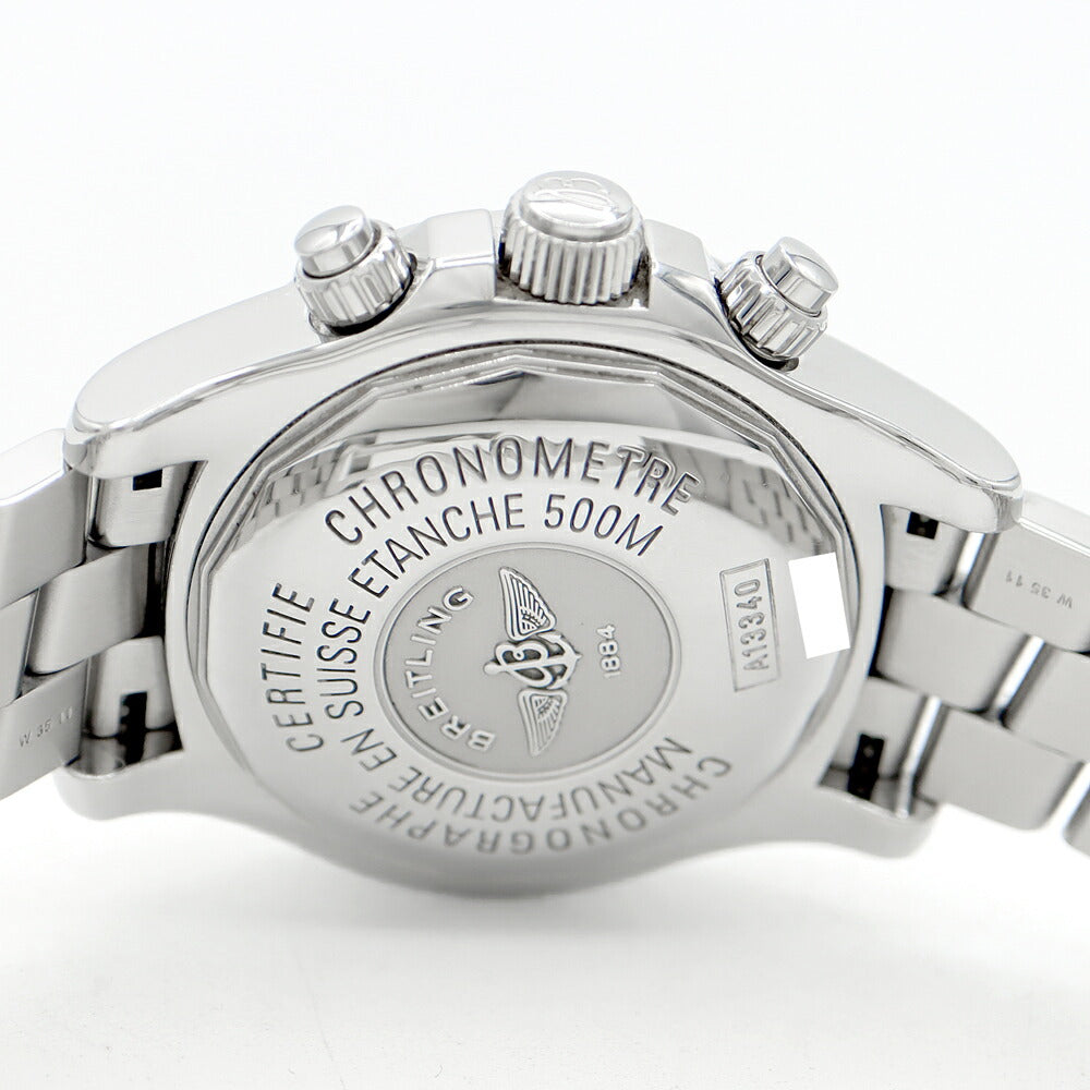 内部点検済 BREITLING ブライトリング スーパーオーシャン クロノグラフ A13340 デイデイト 500m防水 黒 ブラック SS ステンレス メンズ 自動巻き【6ヶ月保証】【腕時計】【中古】