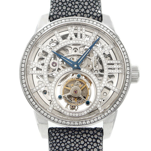 Internally inspected MEMORIGIN Tourbillon MO1005G Diamond Skeleton SS Stainless Steel Genuine Belt Genuine Buckle Men's Manual Winding [6 Month Warranty] [Watch] [Used]