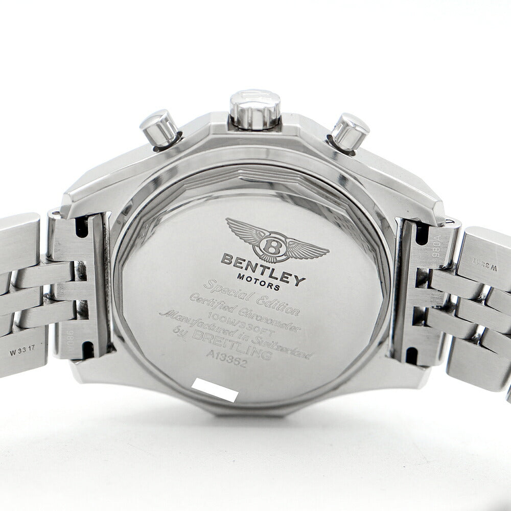 BREITLING ブライトリング ベントレーGT クロノグラフ A13362 100m防水 デイデイト 黒 ブラック SS ステンレス メンズ 自動巻き【自社保証6ヶ月】【腕時計】【中古】