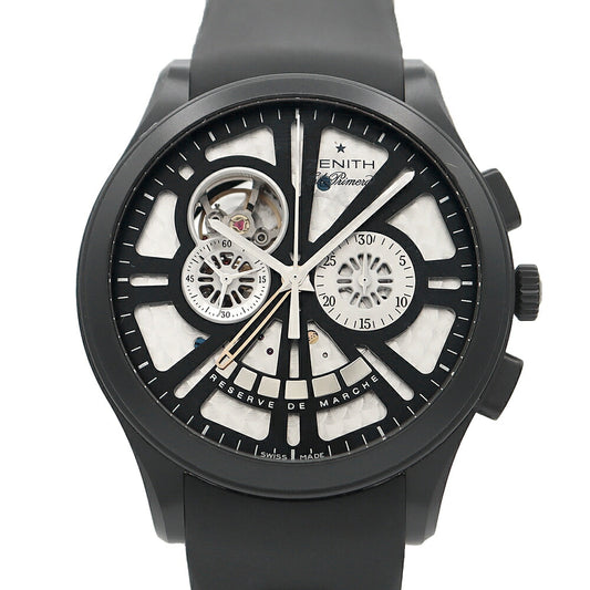 Internally inspected ZENITH Grand Class Open Concept El Primero 96.0520.4021/92.C646 Chronograph Small Second 50m Water Resistant Skeleton Ti Titanium Genuine Belt Genuine Buckle Men's Automatic Winding [6 Month Warranty] [Watch] [Used]