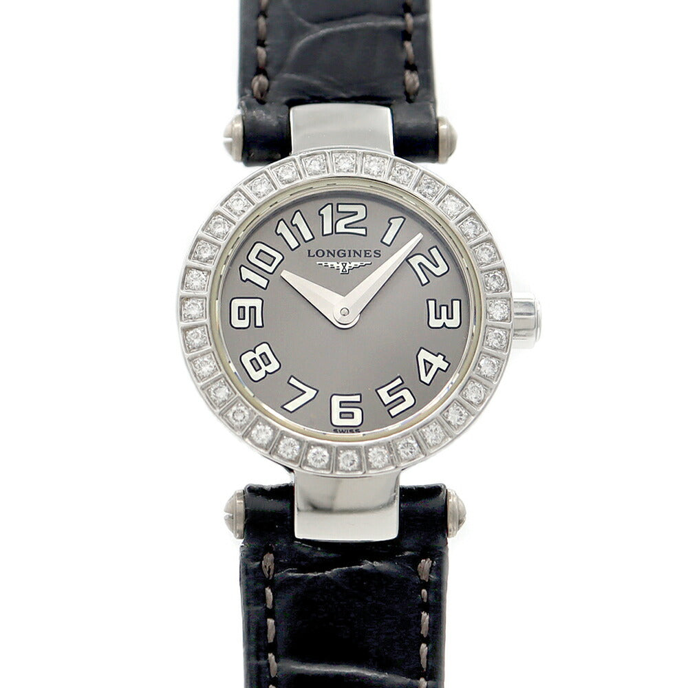 Battery replaced LONGINES Dolce Vita Diamond Bezel L5.174.0 Diamond Silver SS Stainless Steel Genuine Buckle Ladies Quartz [6 Month Warranty] [Watch] [Used]